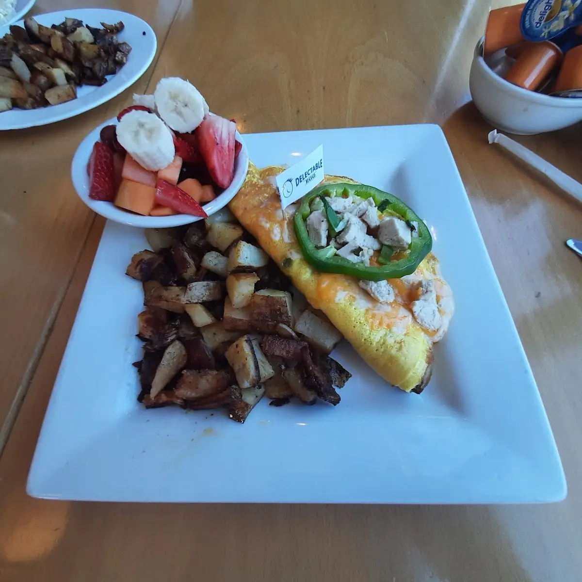 Denver Omelette Ham Swapped for Diced Chicken