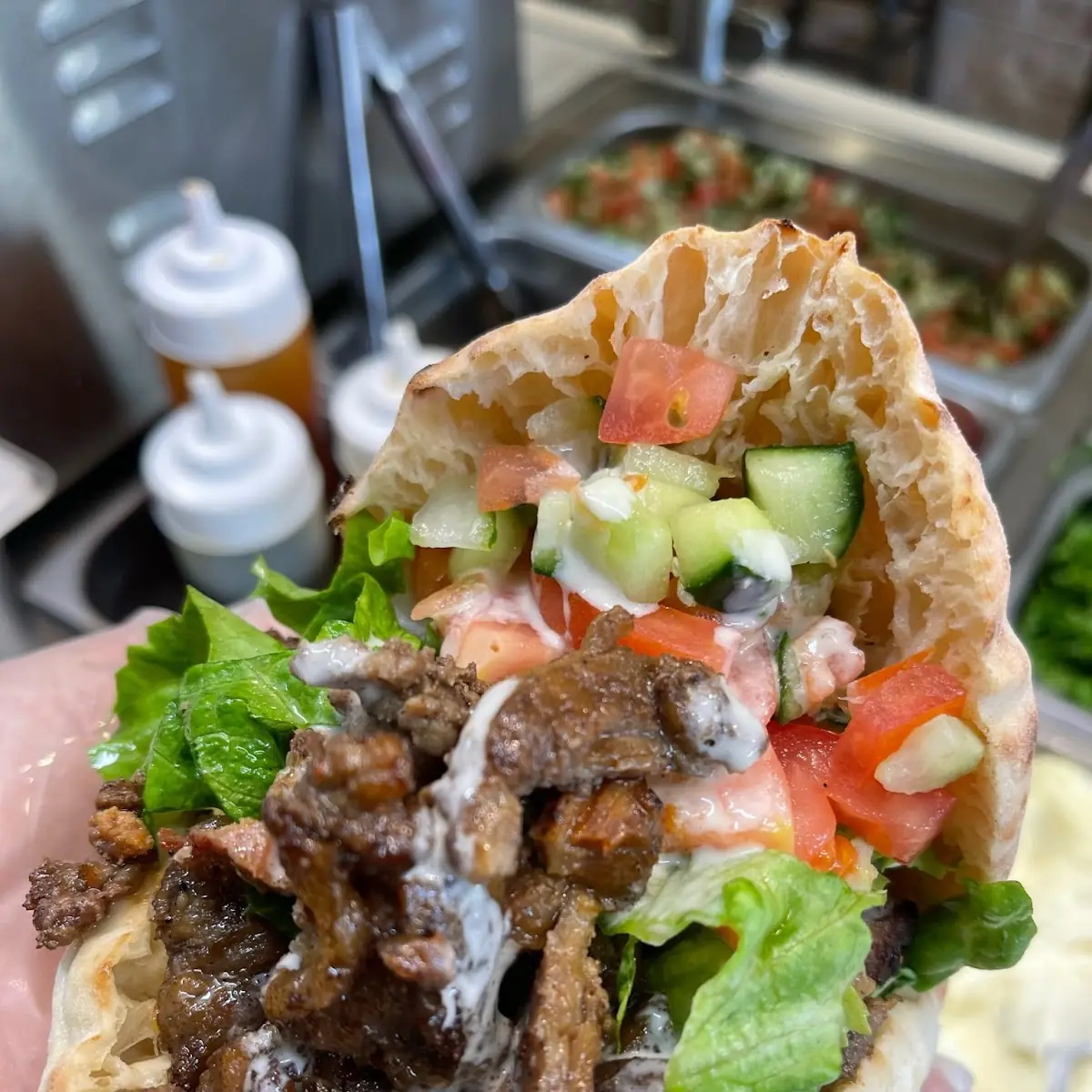 Lamb Shawerma Sandwich