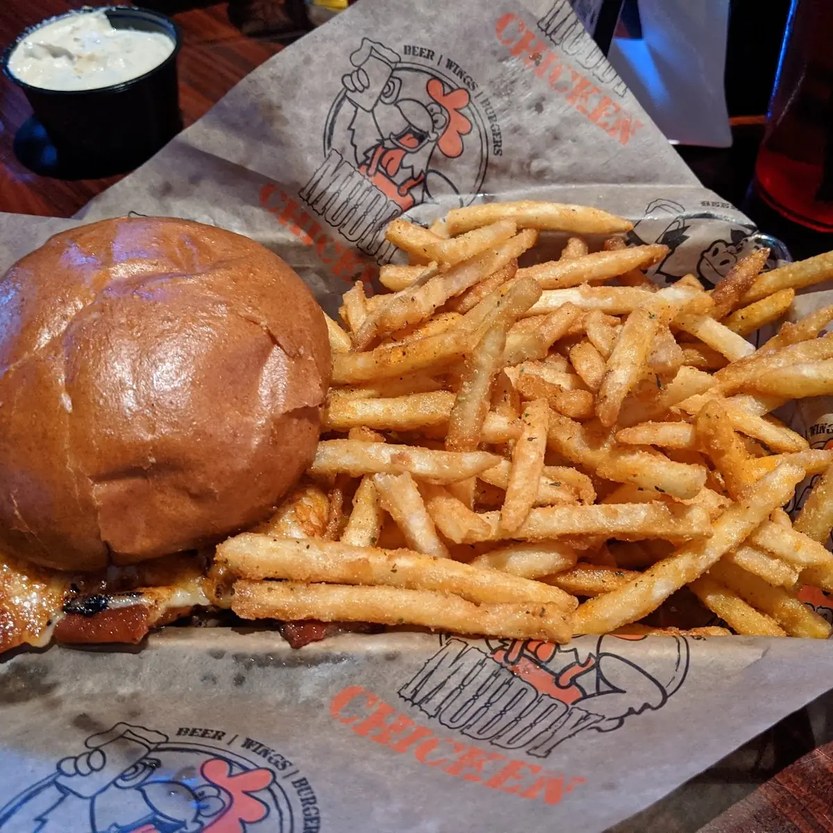 Curd and Bacon Burger