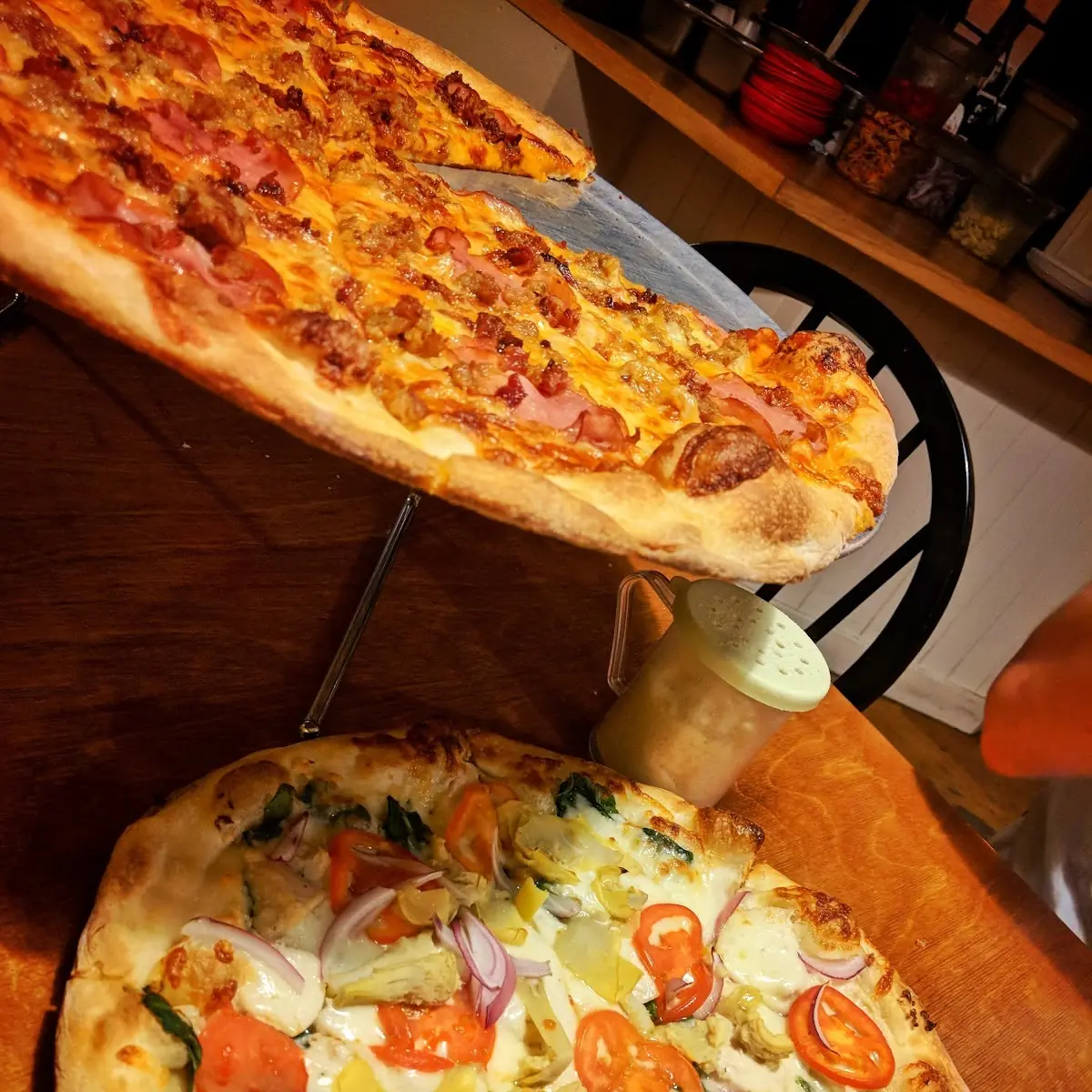 Three Pigs and Chicken Florentine