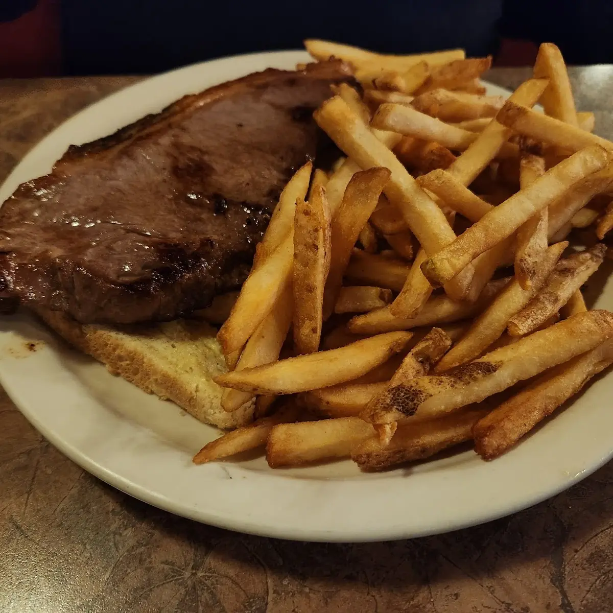 Open Faced Steak Sandwich