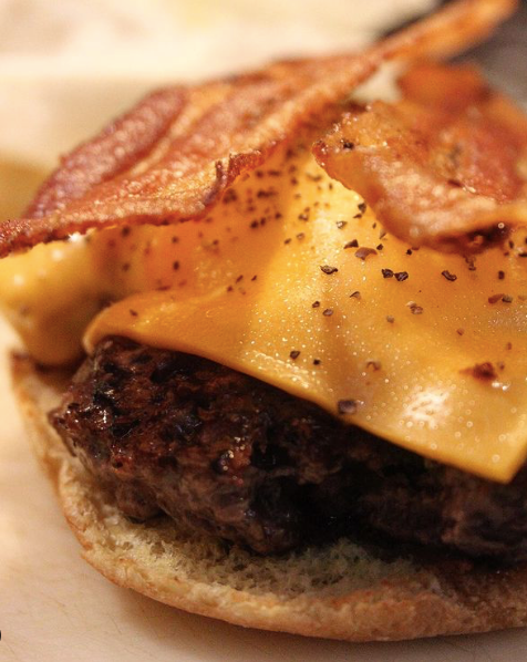 The Grilled Cheese Bacon Burger, RIVERSIDE BURGERS