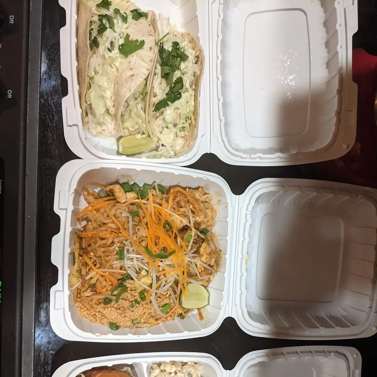 Pad Thai Fish Tacos and BBQ Pulled Pork