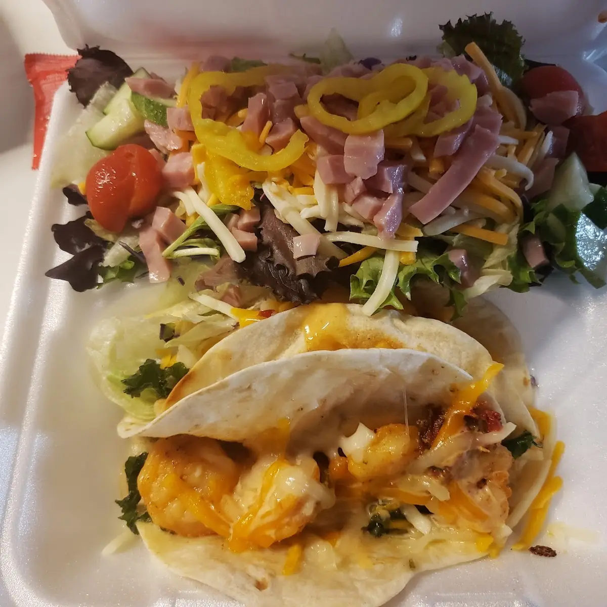 Taco Salad Special with 2 Wings