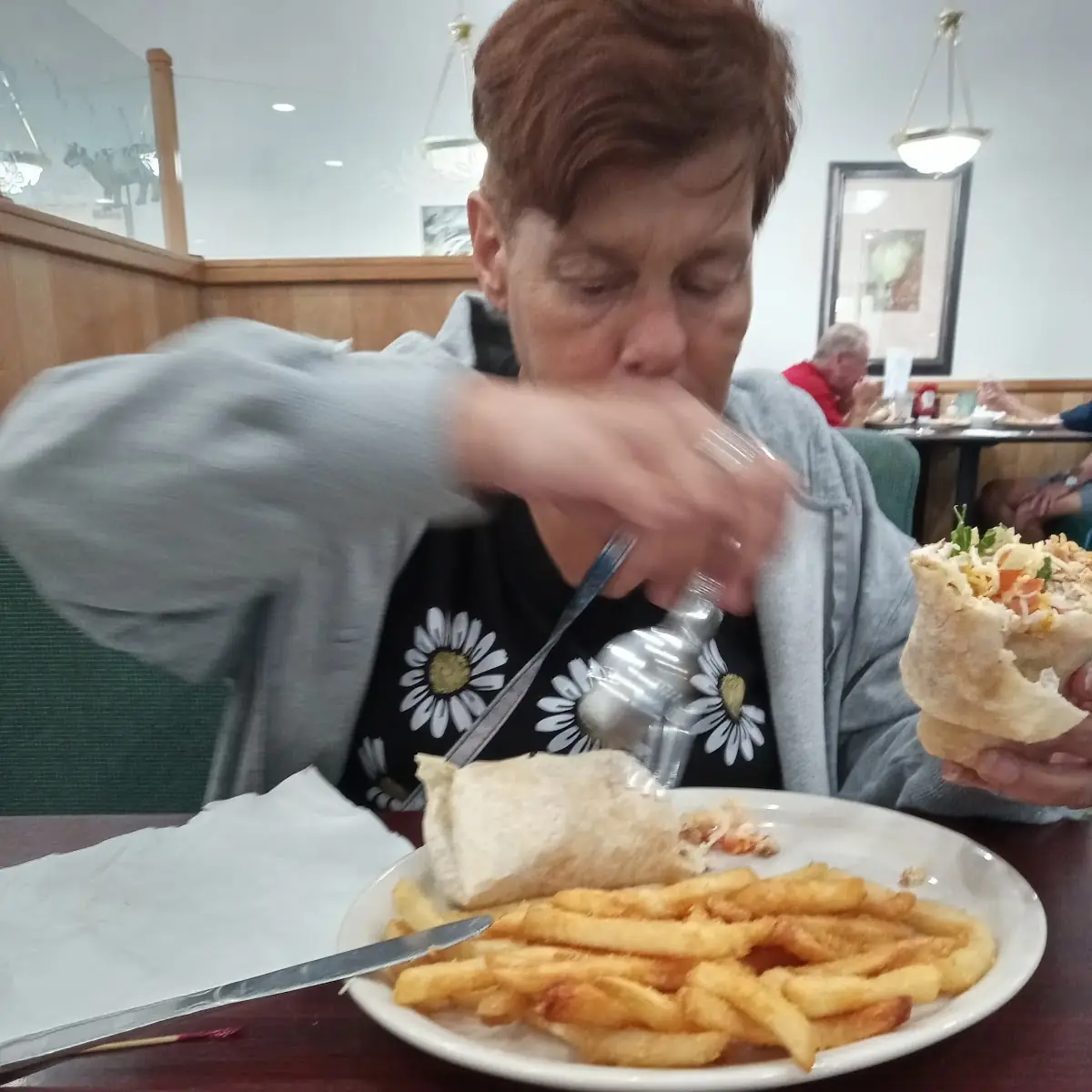 Chicken Wrap She Was Saying How God It Was