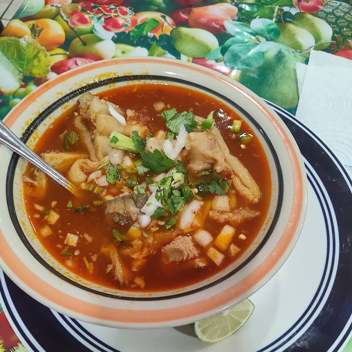 Menudo Soup Estilo Guerrero