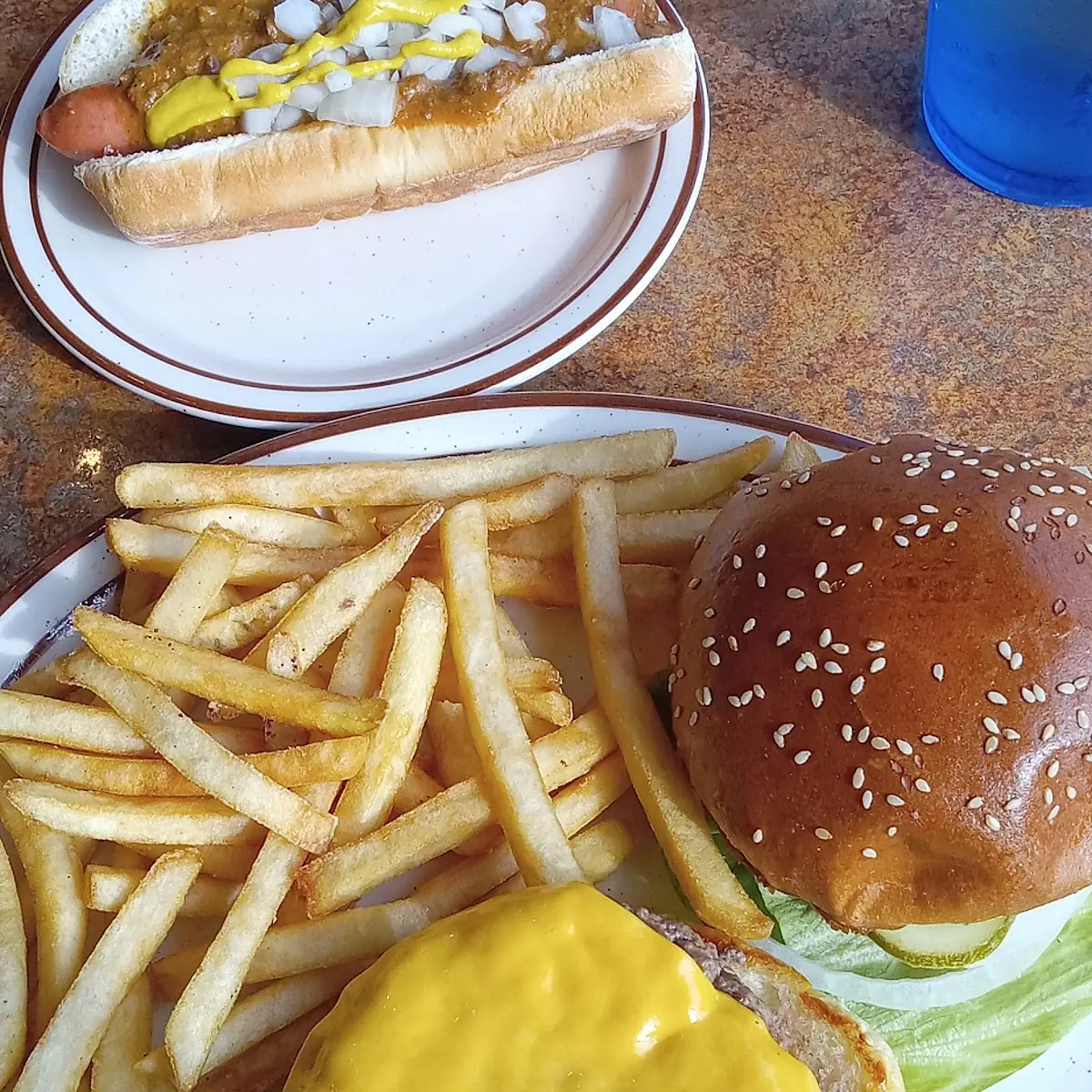Burger and Coney Dog
