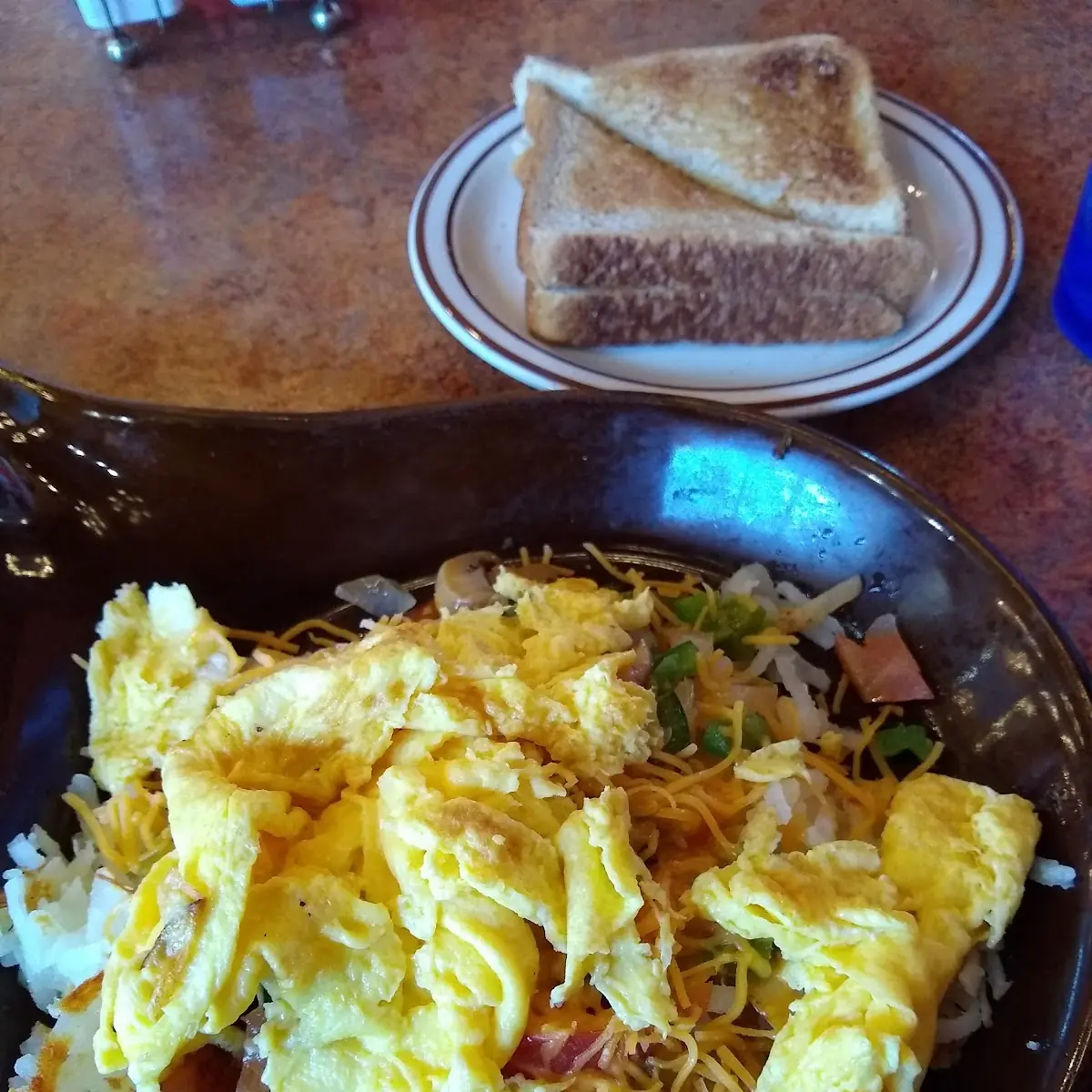 Veggie Skillet with Scrambled Eggs