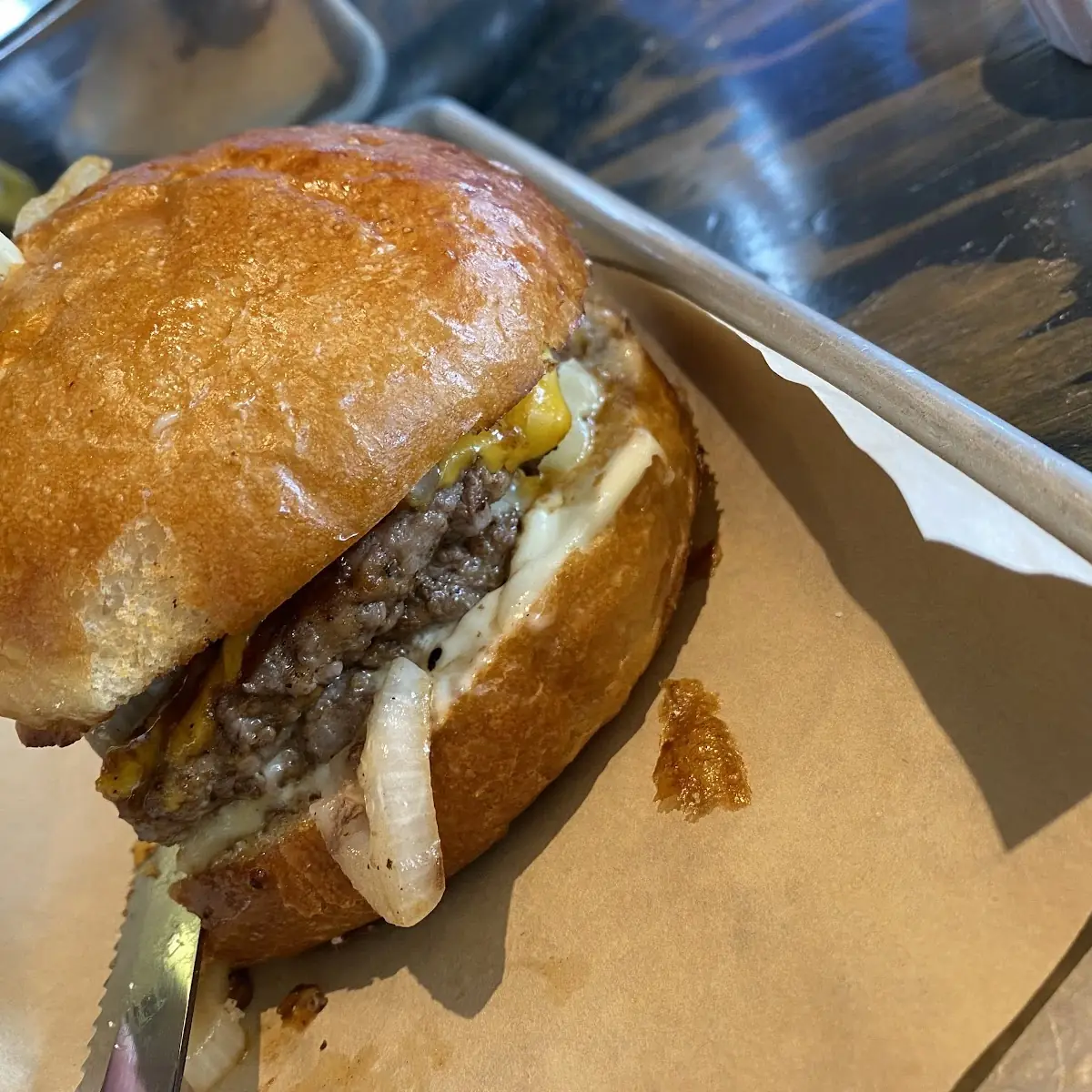 Double Bacon Jam Burger