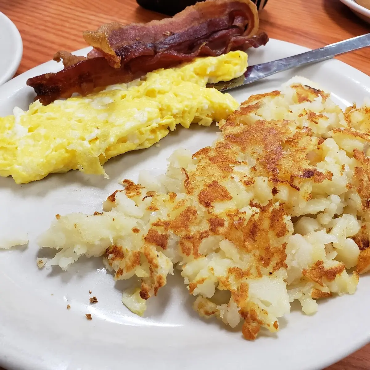 Egg Hash Browns Bacon Special
