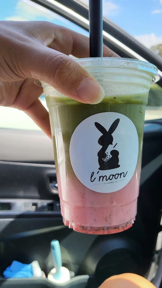Strawberry Matcha Latte with Almond Milk