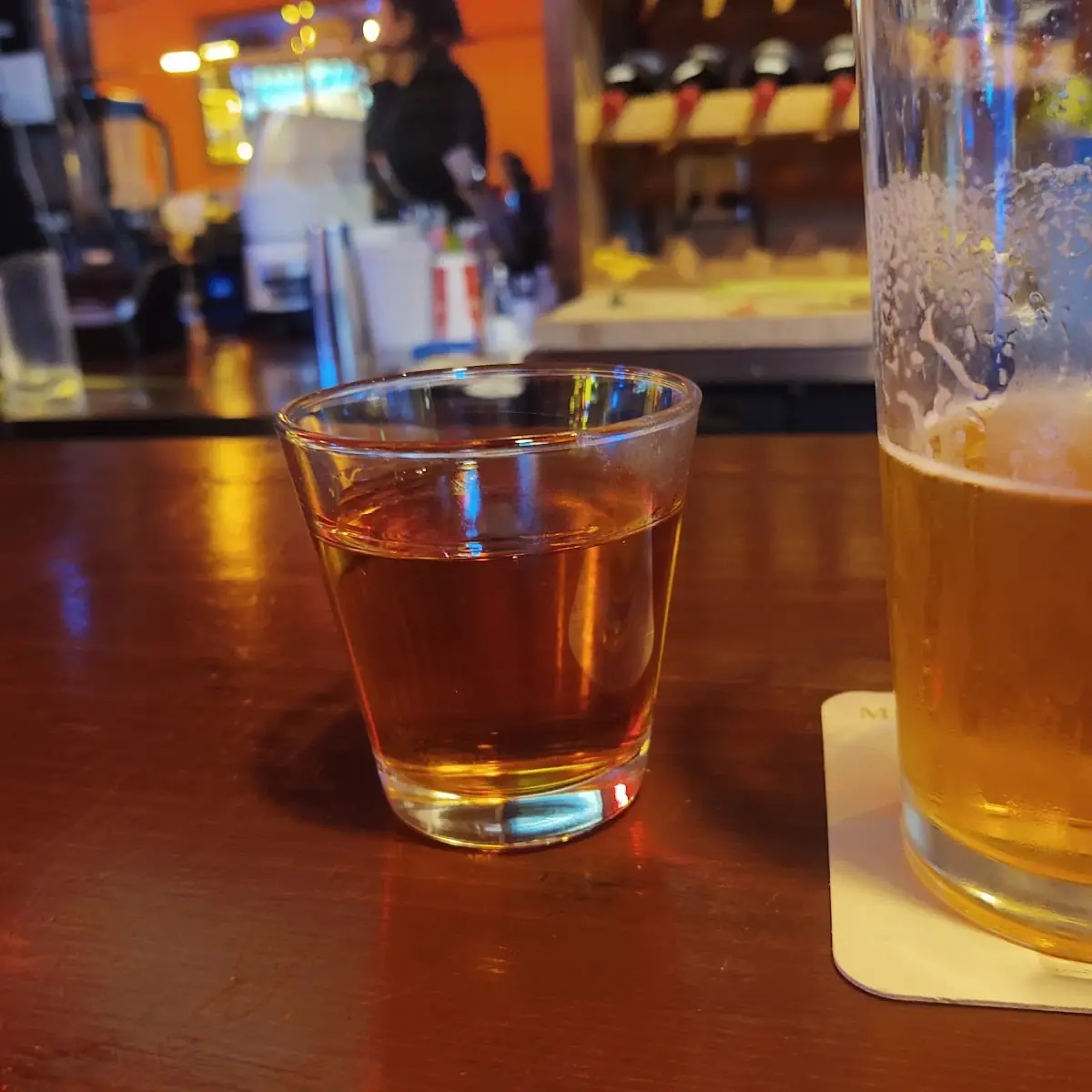 Fireball and Lagunitas IPA