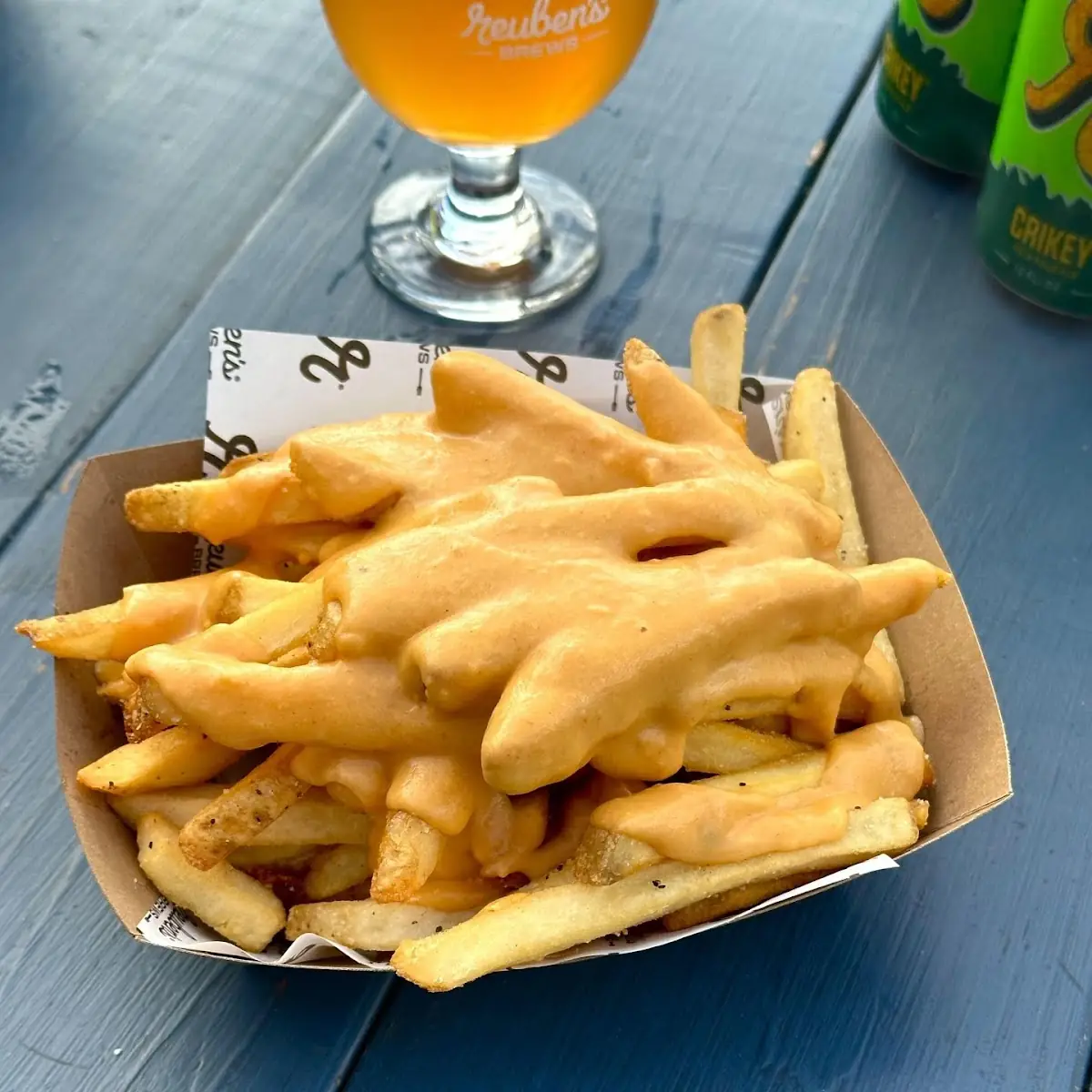 Loaded Fries and Craft Beer