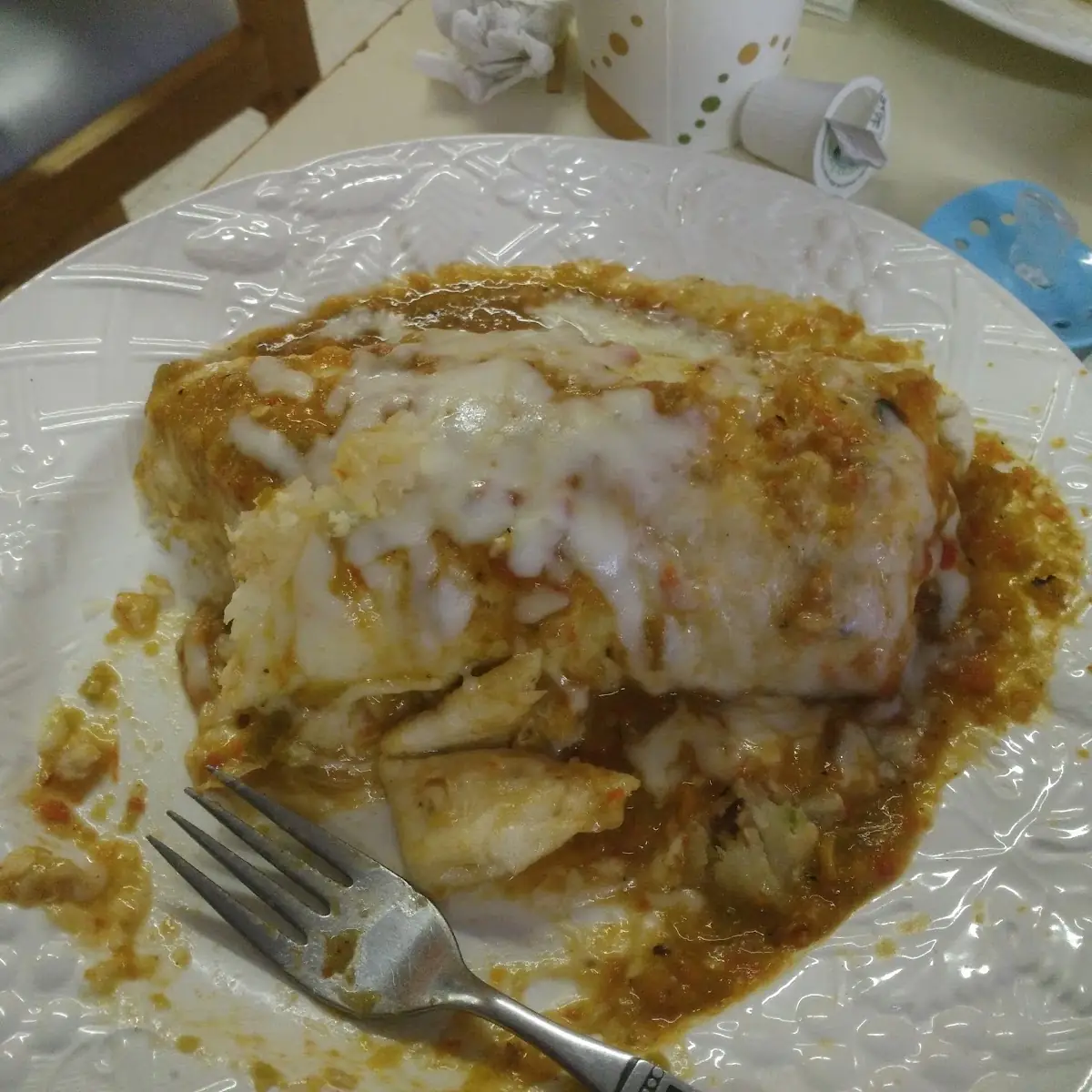 Breakfast Burrito with Green Chile