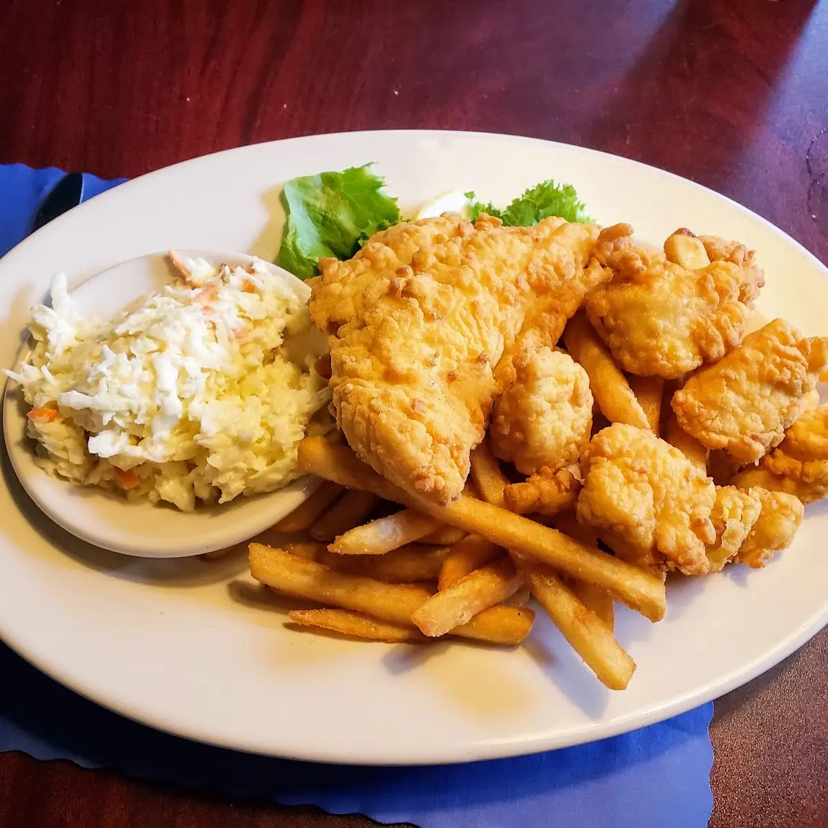 Fried Haddock & Scallops