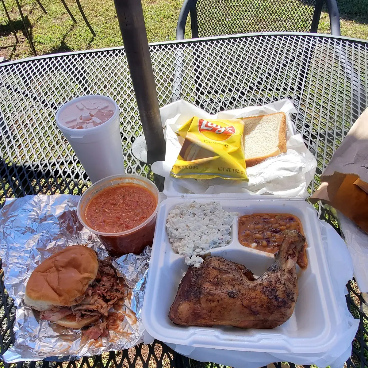 BBQ Platter Half Chicken