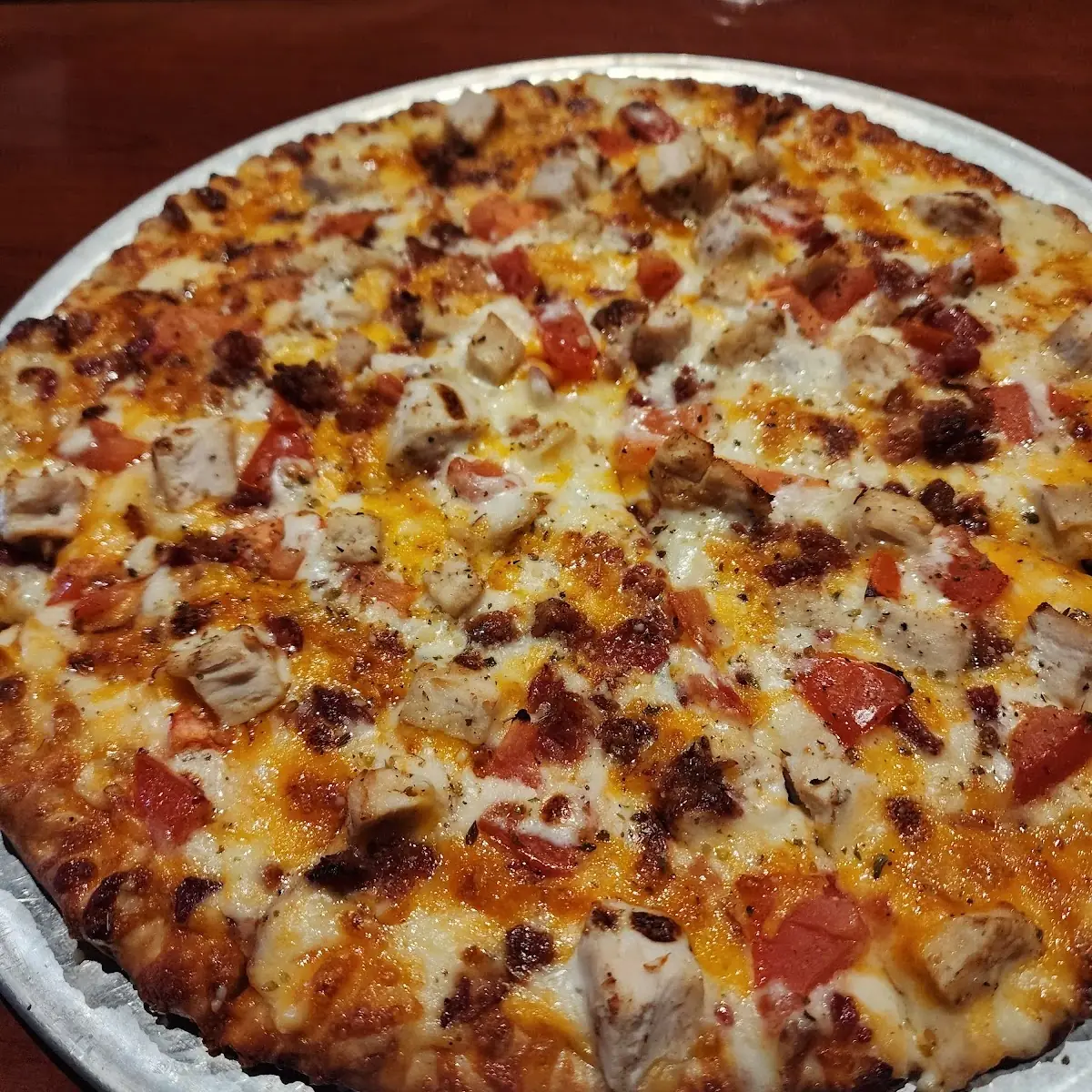Chicken Bacon Ranch Pizza