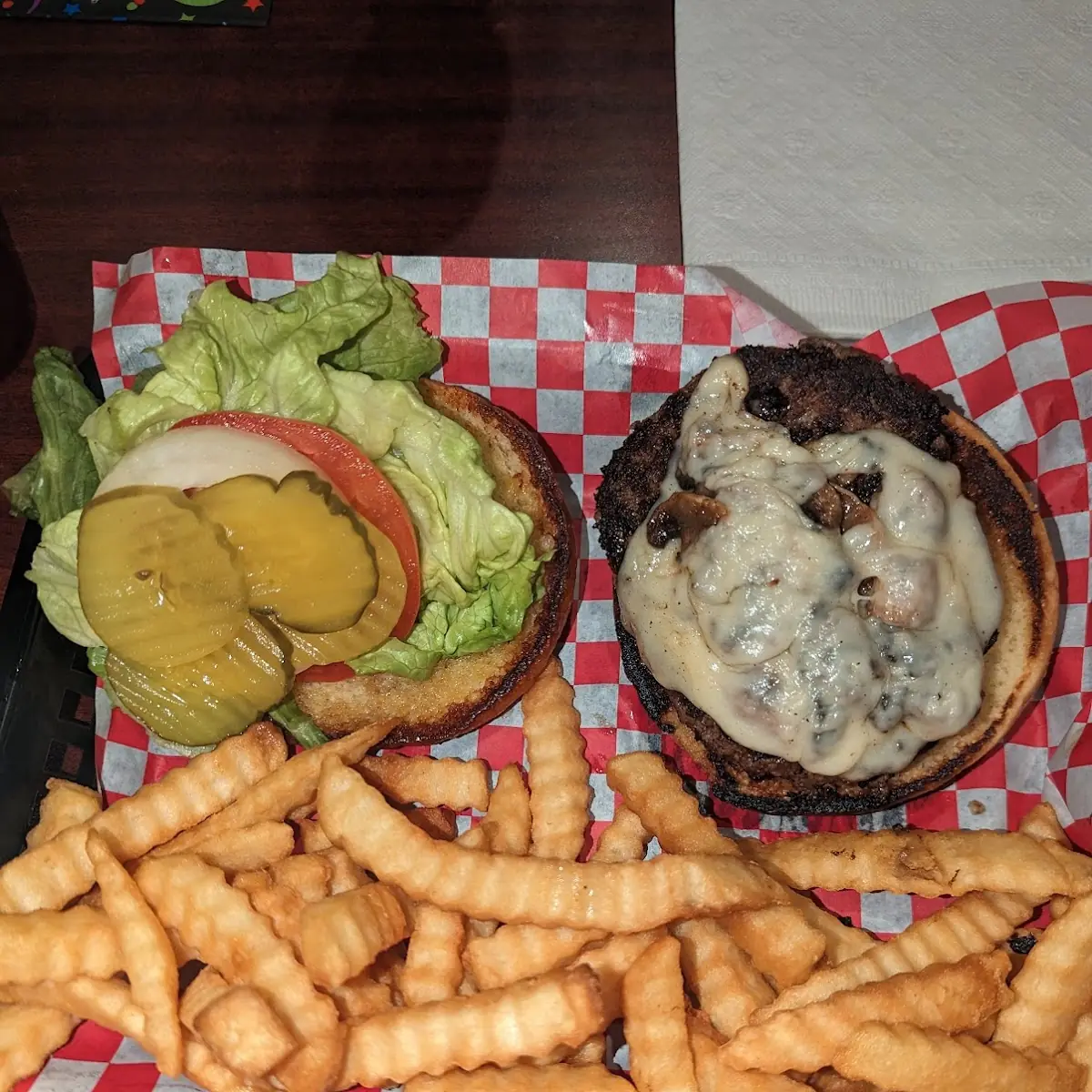 Mushroom Swiss Burger