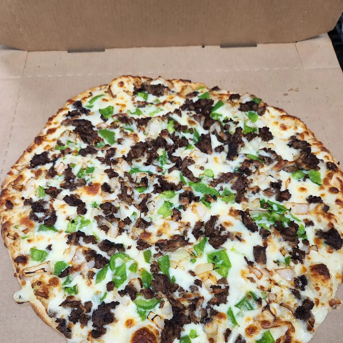 Philly Cheesesteak Pizza