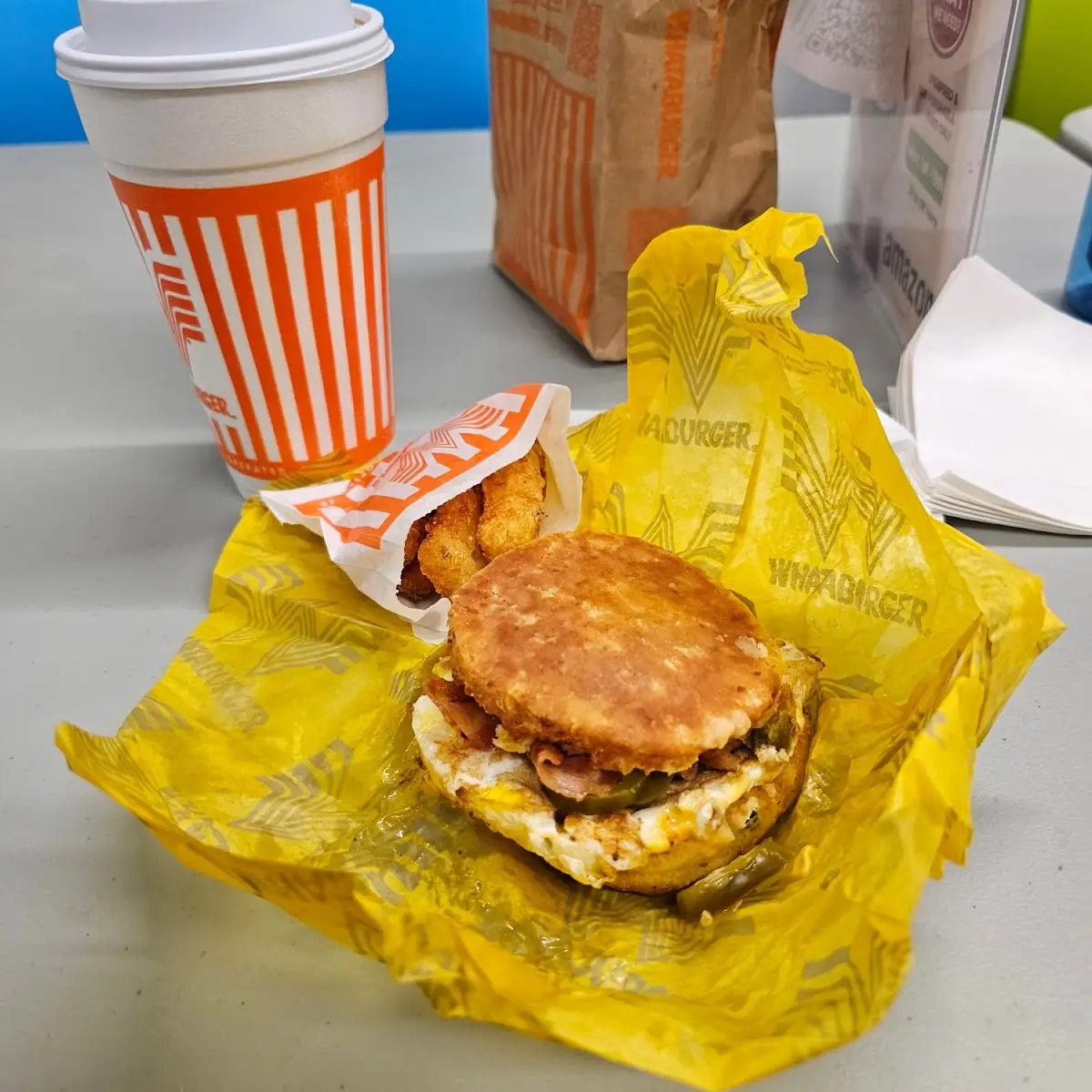 Bacon Egg and Cheese Biscuit Sandwich