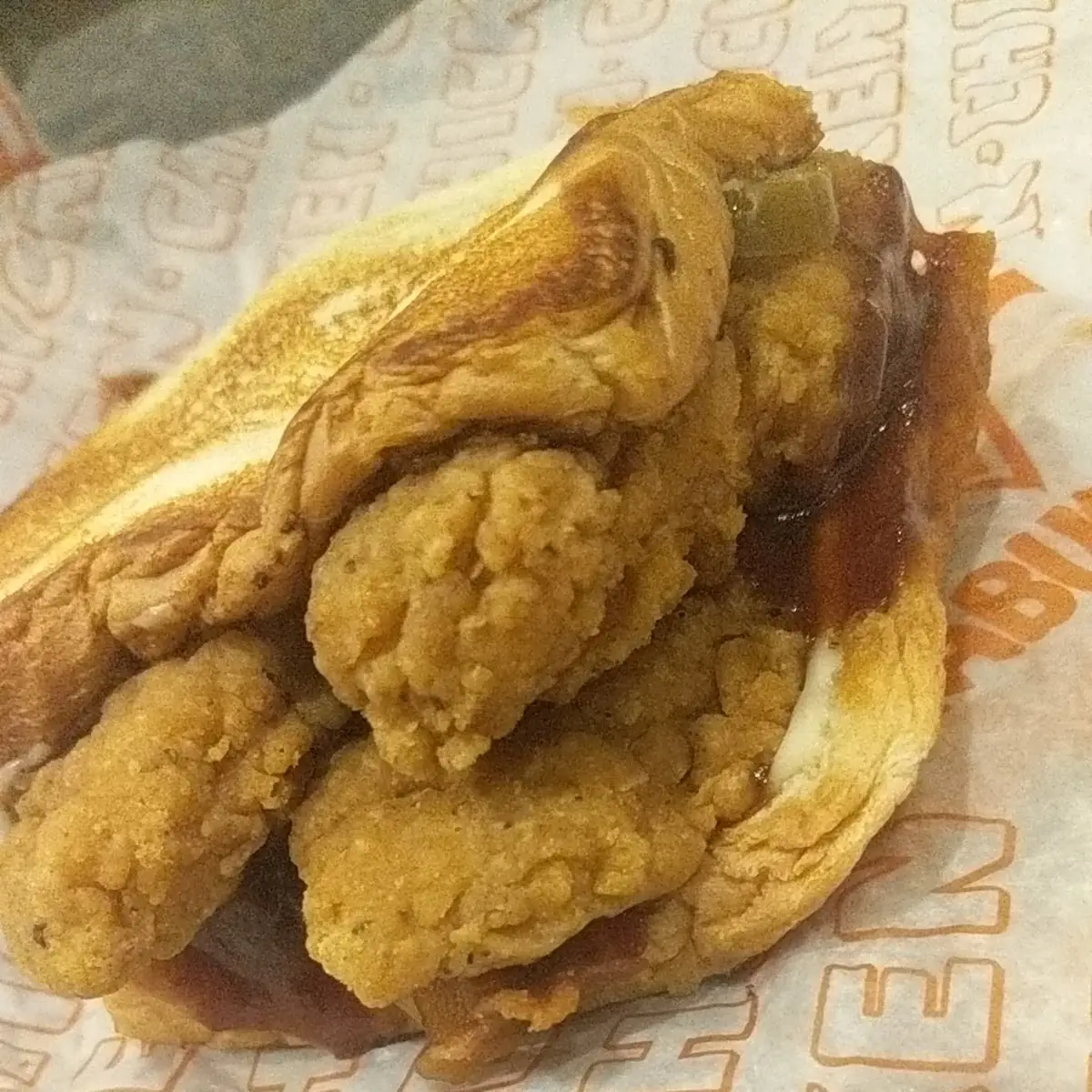 Honey Barbecue Chicken Strip Sandwich
