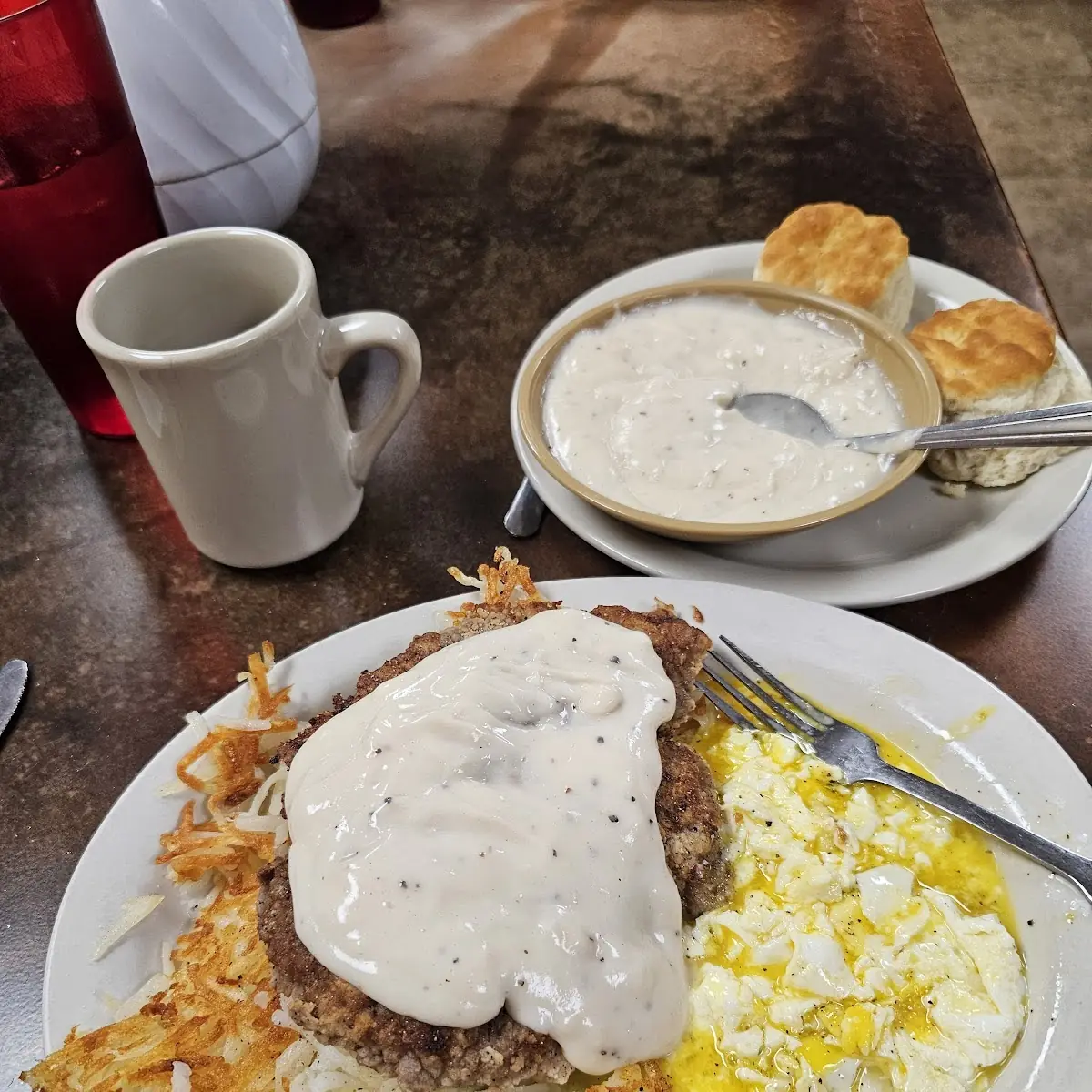 Chicken Fried Steak and Eggs Any Style