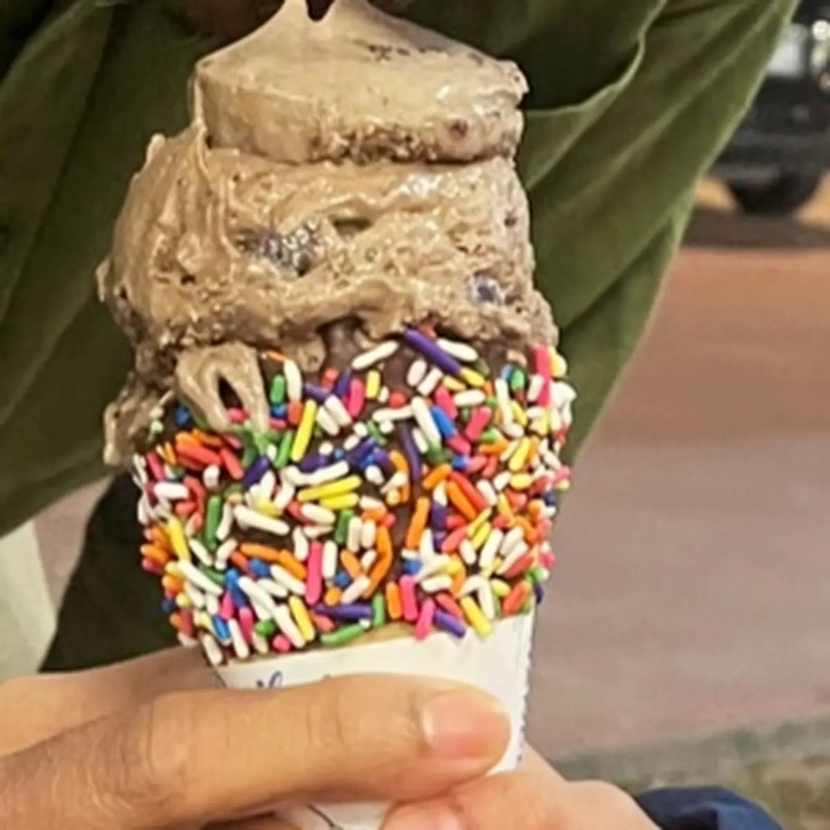 Chocolate Ice Cream Cone