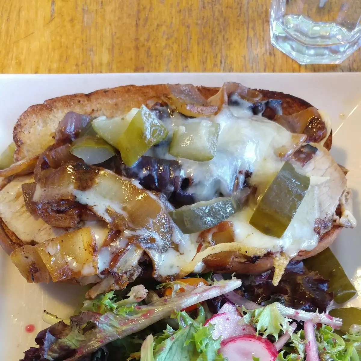 Cuban Sandwich with Salad