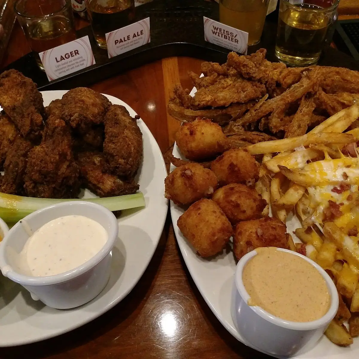 Chicken Wings and Appetizer Sampler