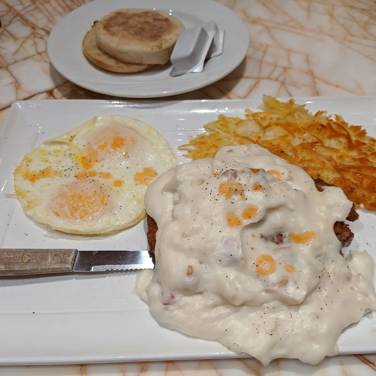 Chicken Fried Steak & Eggs