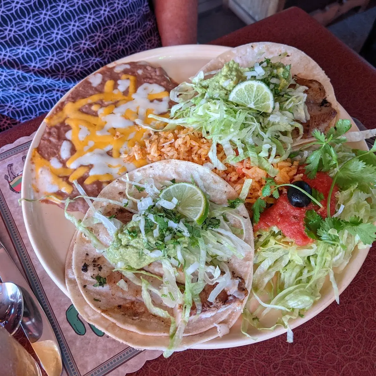 Fish Taco Plate