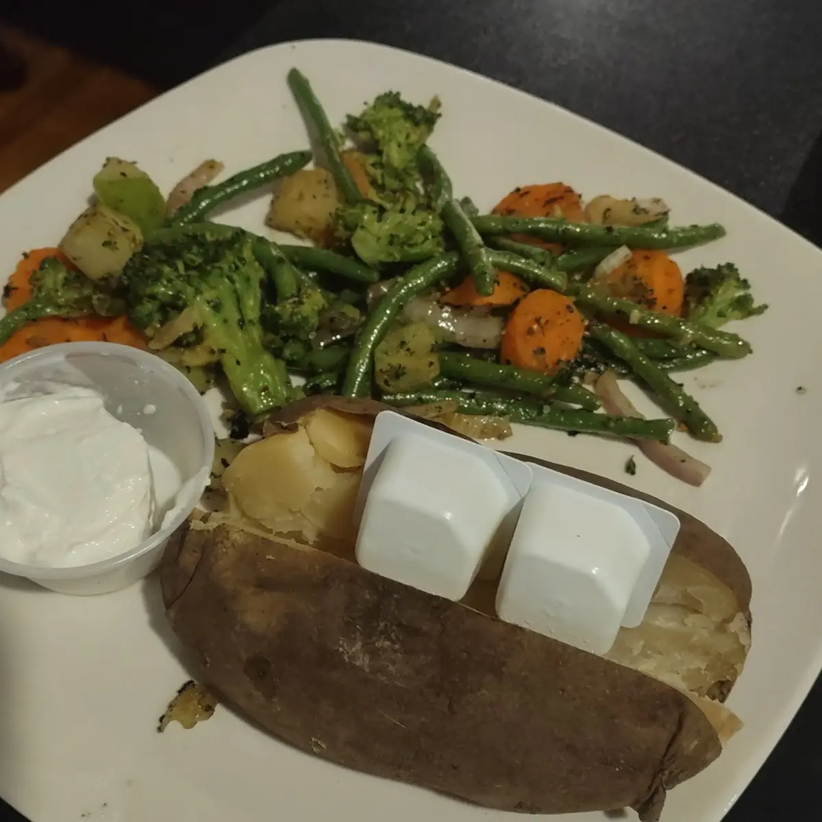 Mixed Veggies and Baked Potato