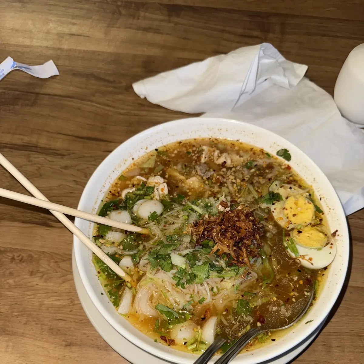Burmese Rice Noodle Soup