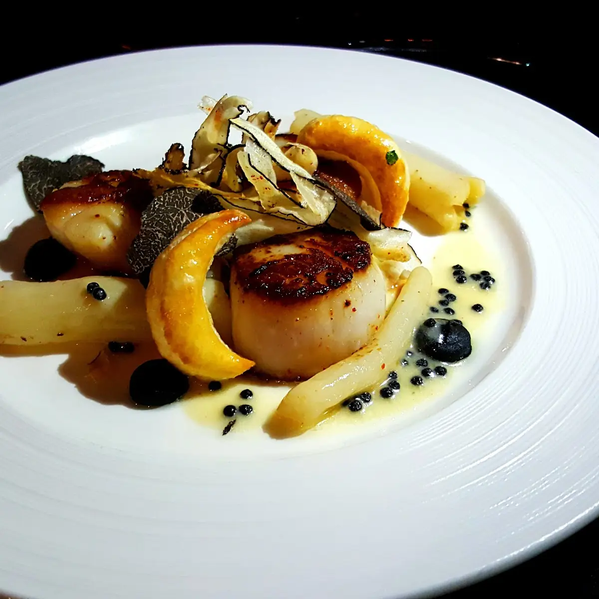 Pan Seared Diver Scallops