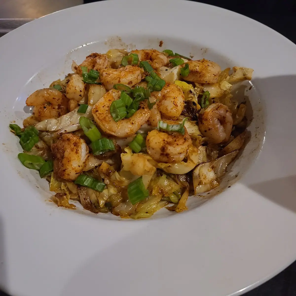 Grilled Cajun Shrimp & Cabbage