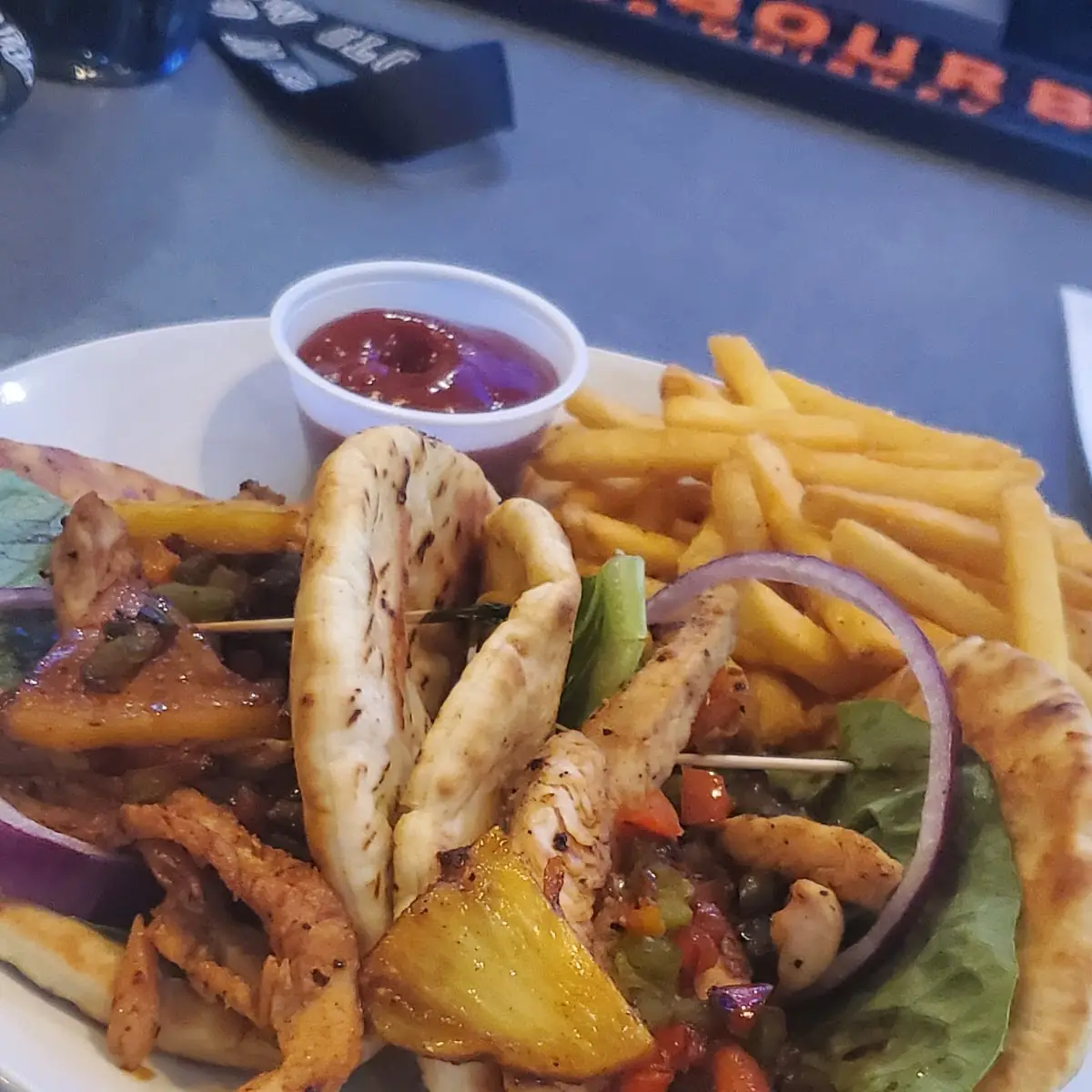 Pita Pineapple Chicken Teriyaki