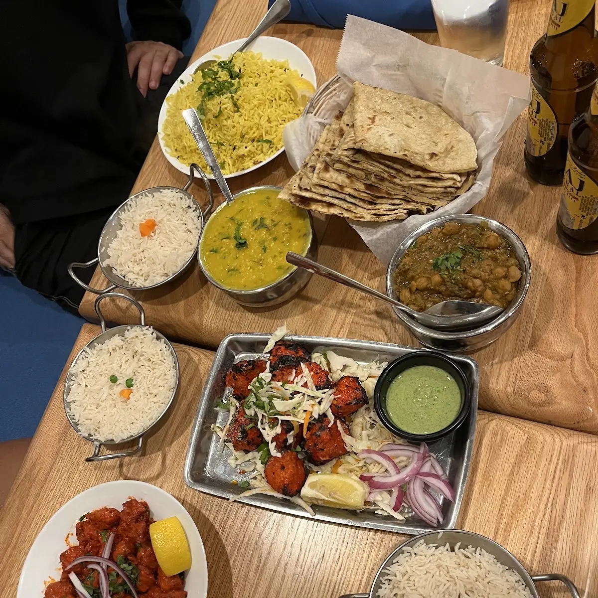 Indian Curry and Naan Bread Feast