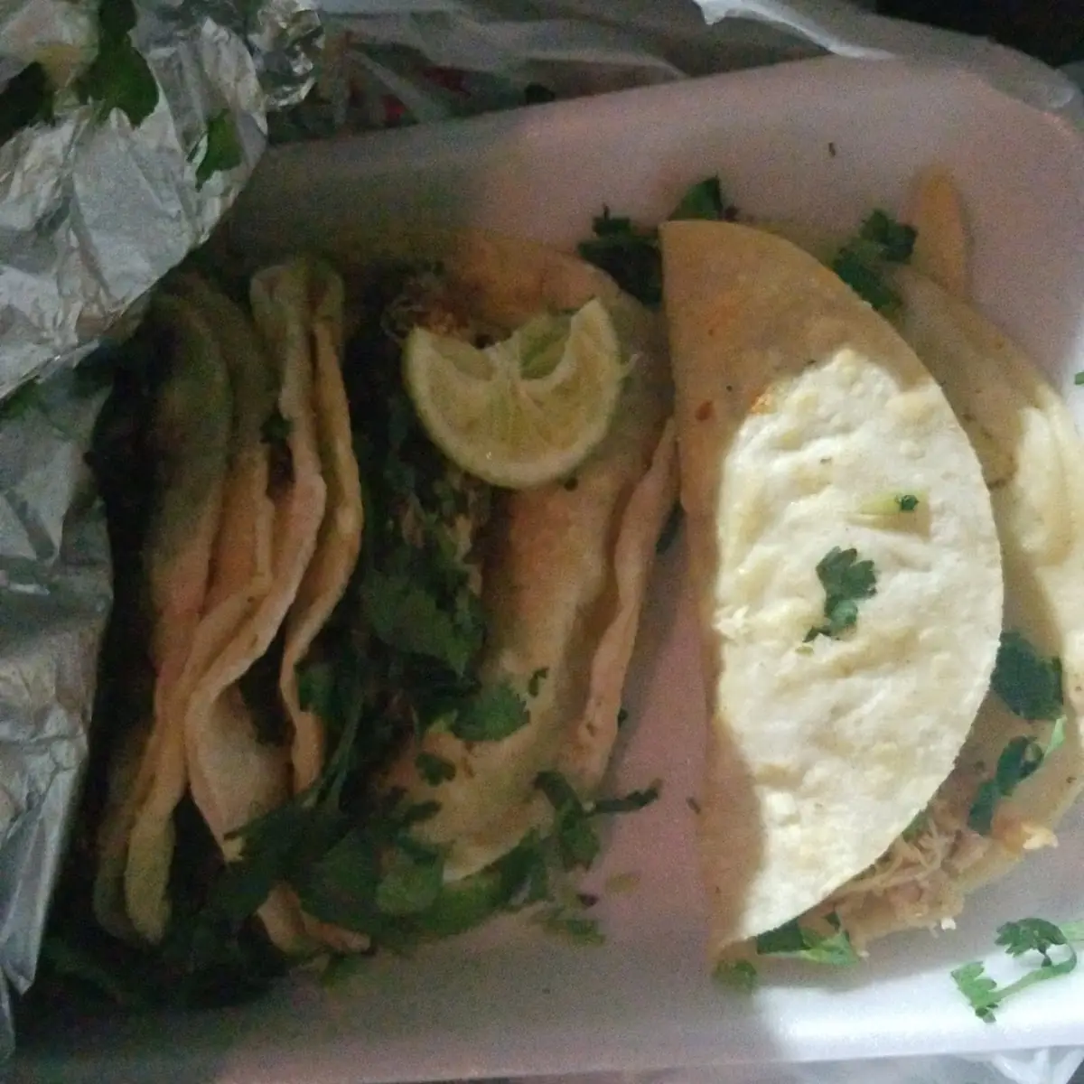 Chicken Corn Tacos with Grilled Onions
