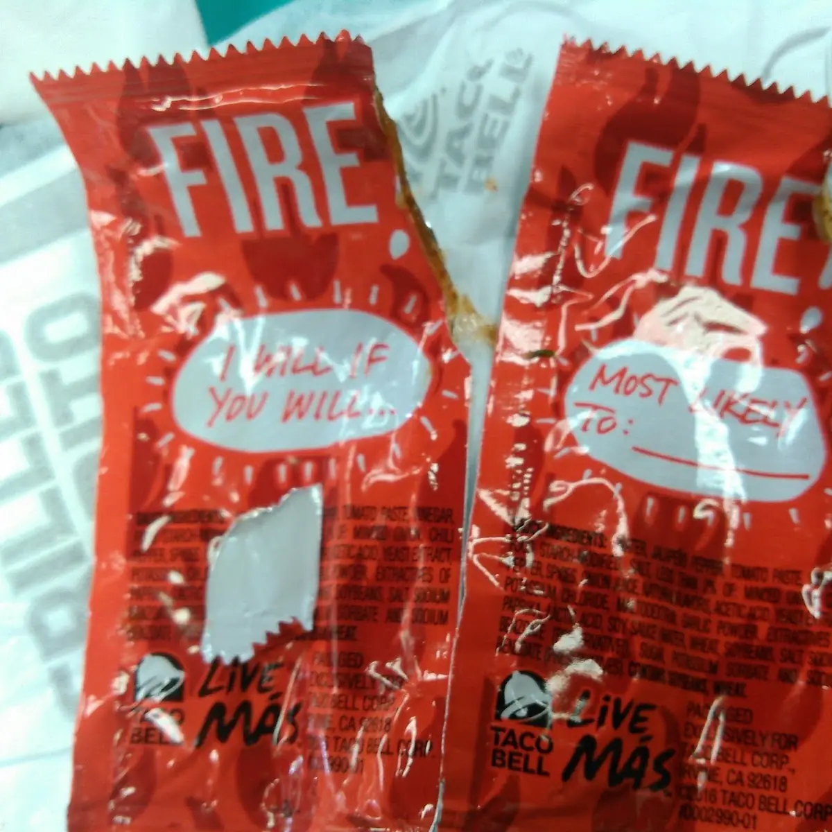 Taco Bell Fire Sauce