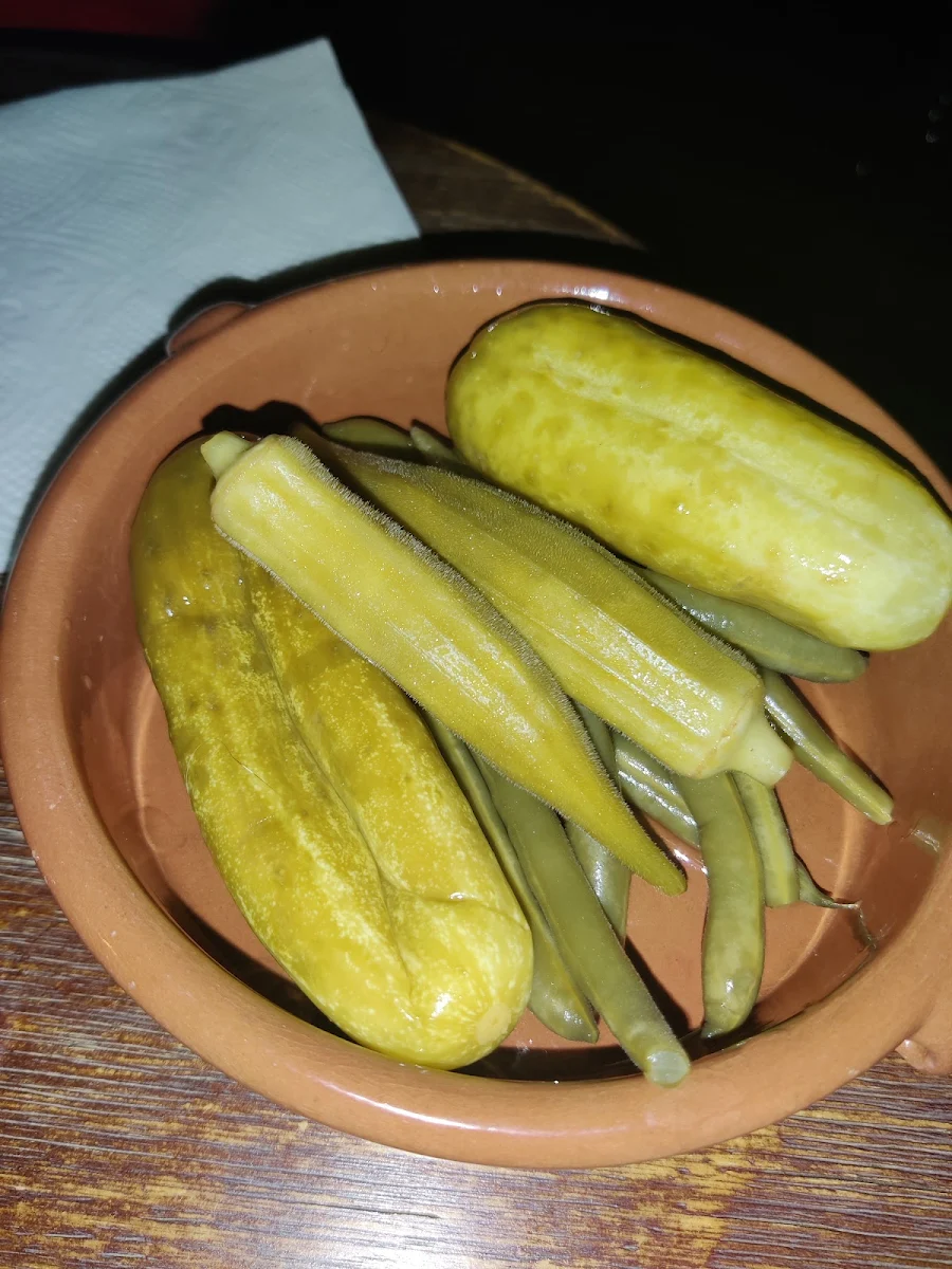 Picked Okra String Beans and a Sweet Pickle