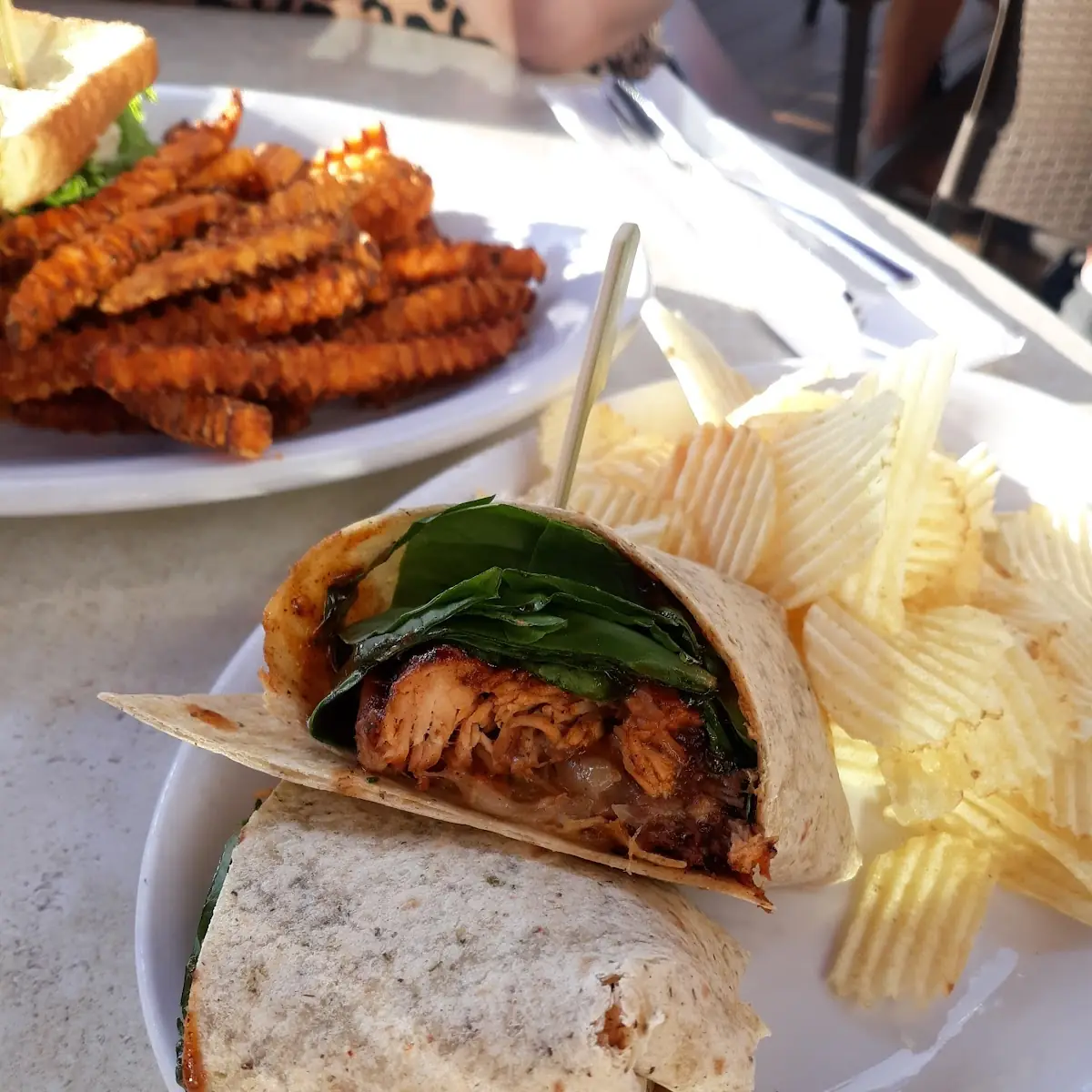 blt with Sweet Potato Fries