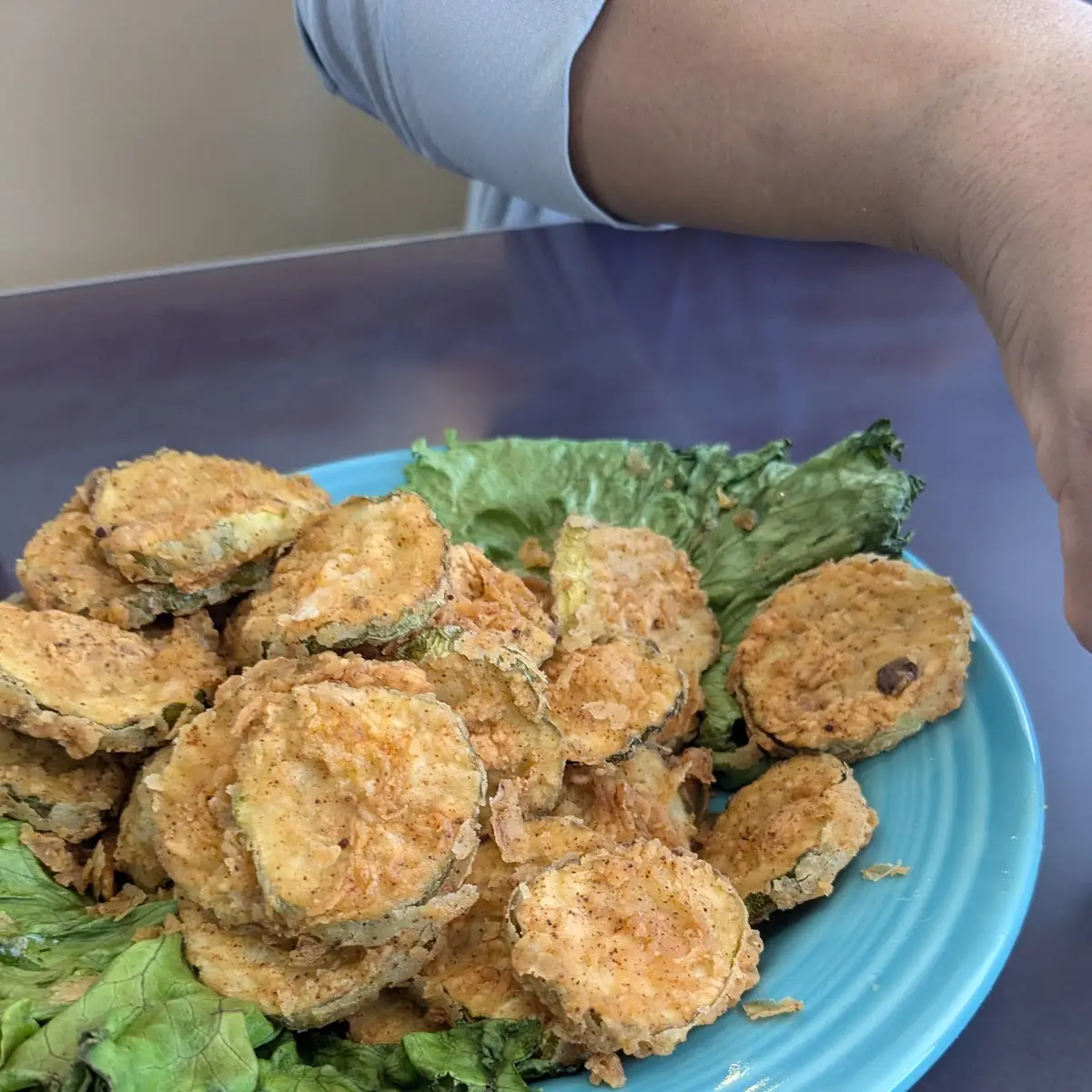 Hand Breaded Shrooms Zukes