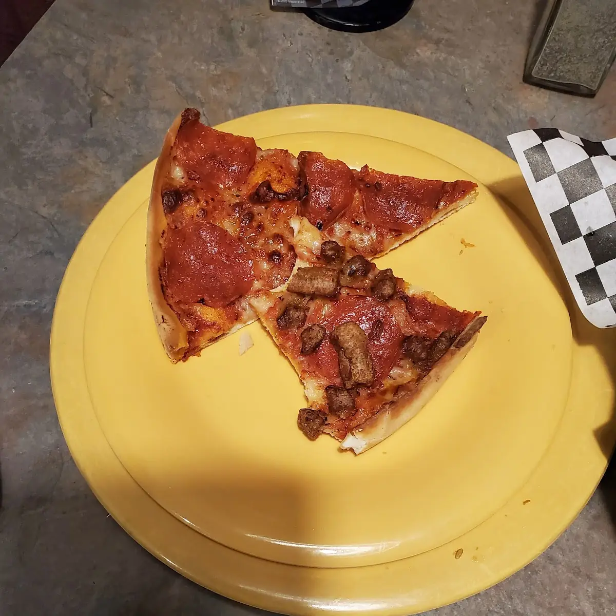 Pepperoni and Sausage Pizza