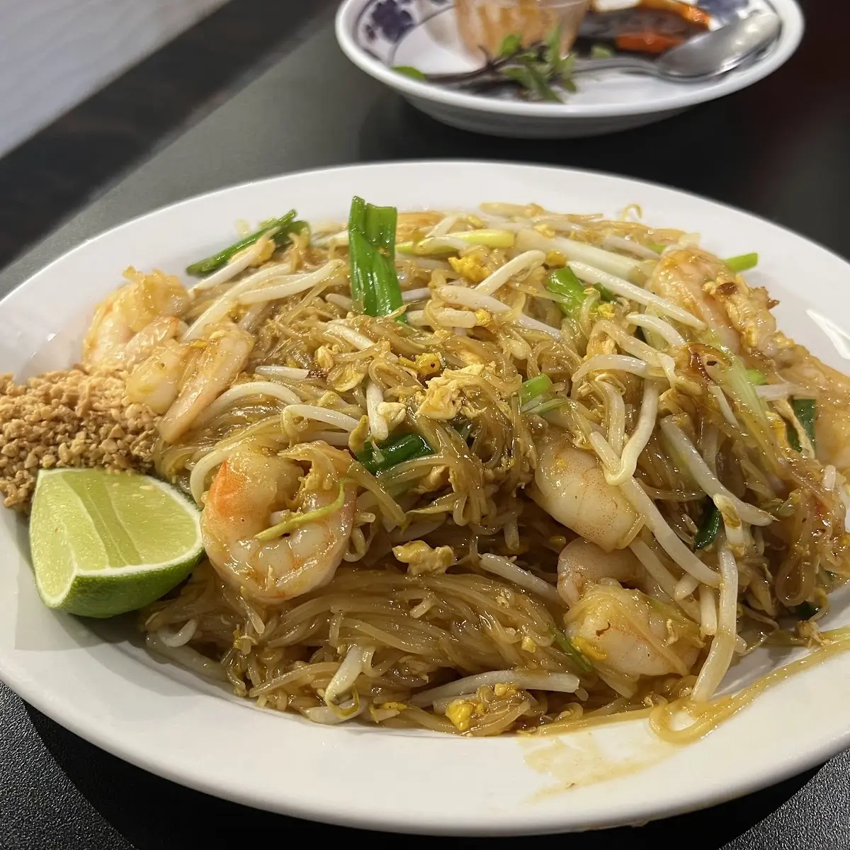 Chicken Pad Thai with Peanuts