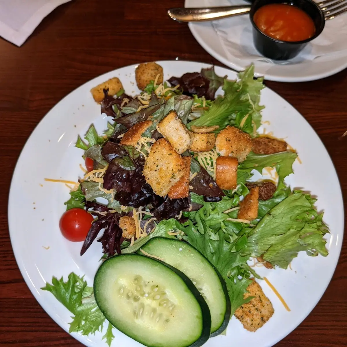 Side Salad with French Dressing on the Side