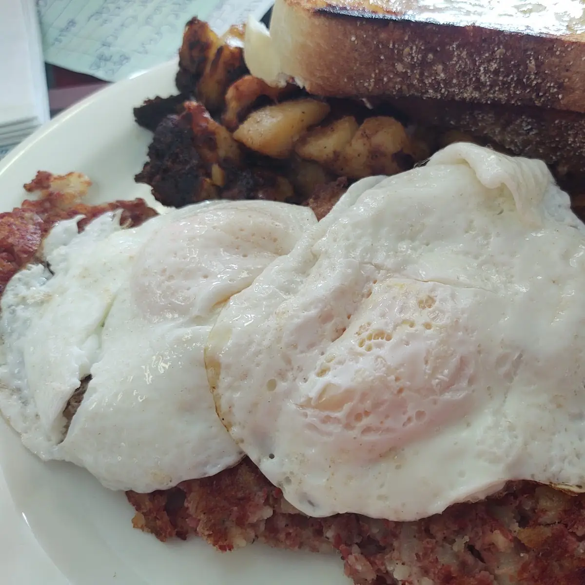 Corned Beef Hash and Eggs