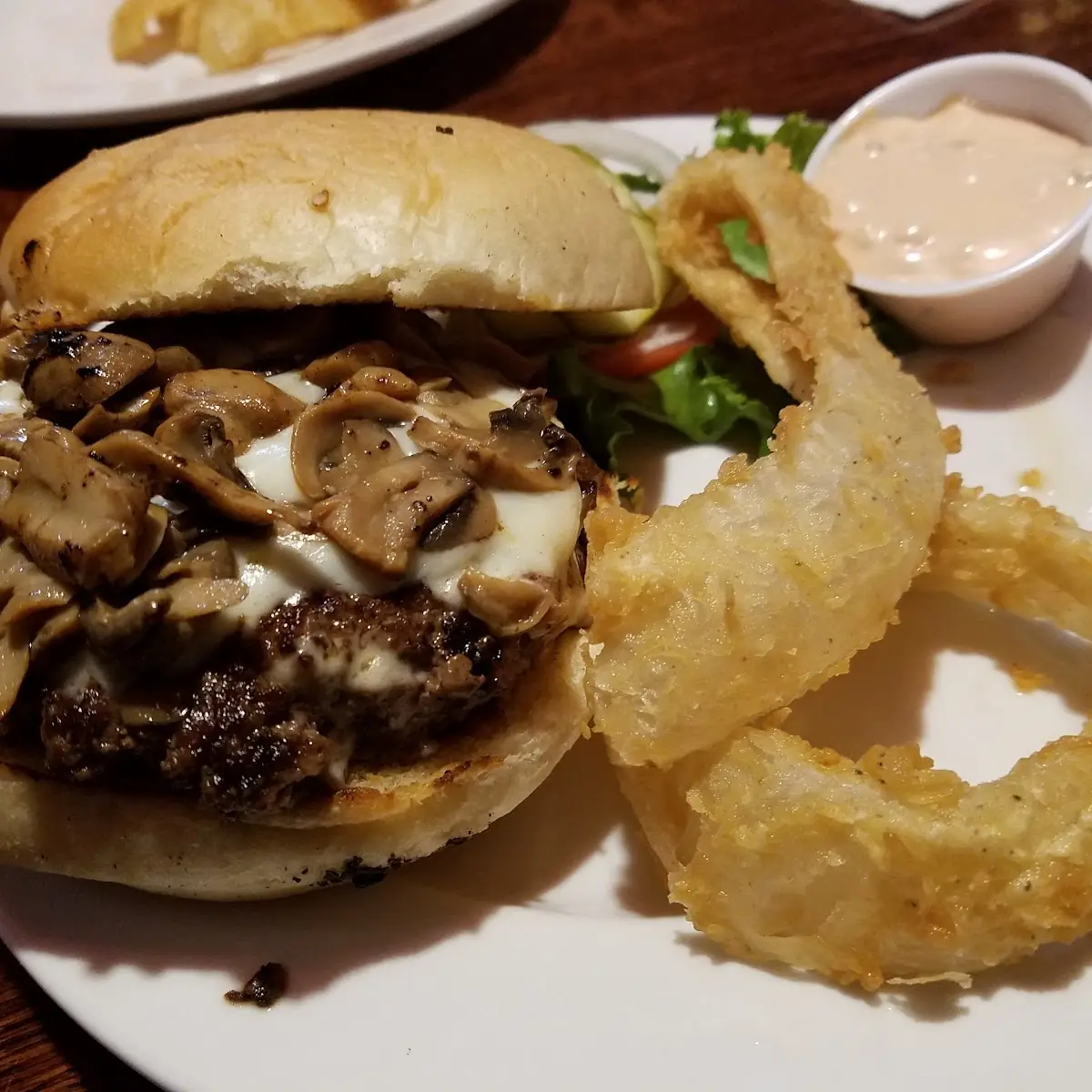 Mushroom Swiss Burger