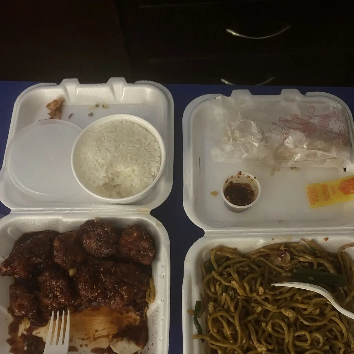 General TSO's Chicken and Vegetable Lo Mein