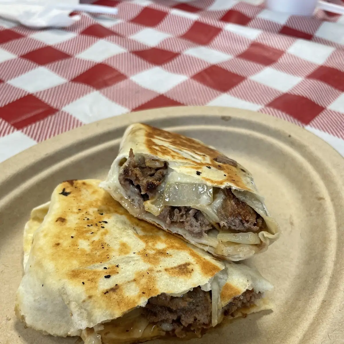Philly Cheese Steak Wrap With