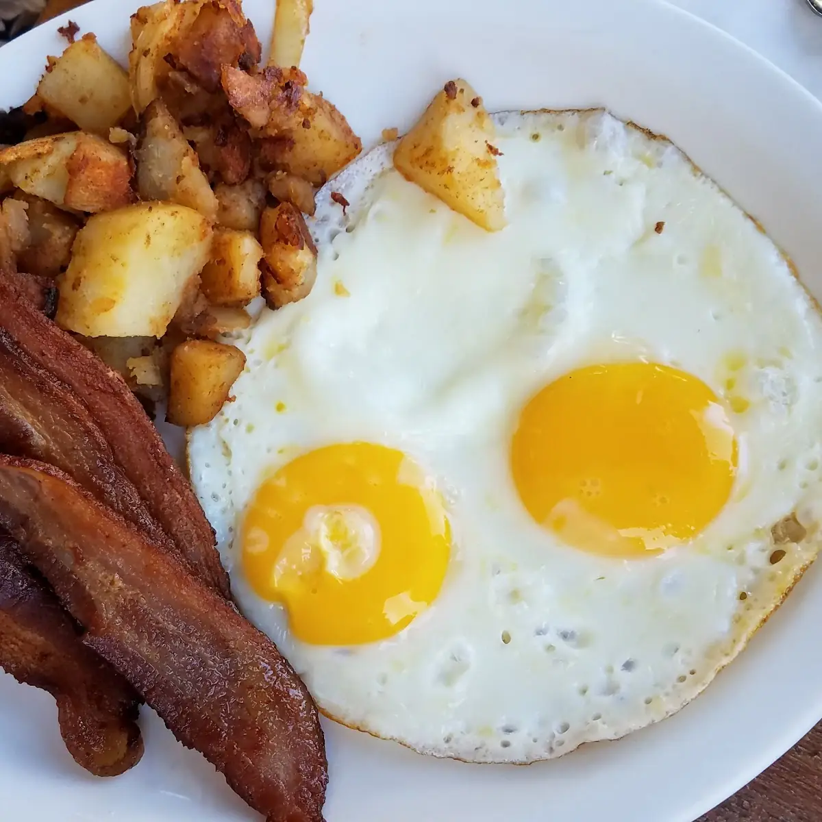 Two Eggs with Apple Wood Bacon